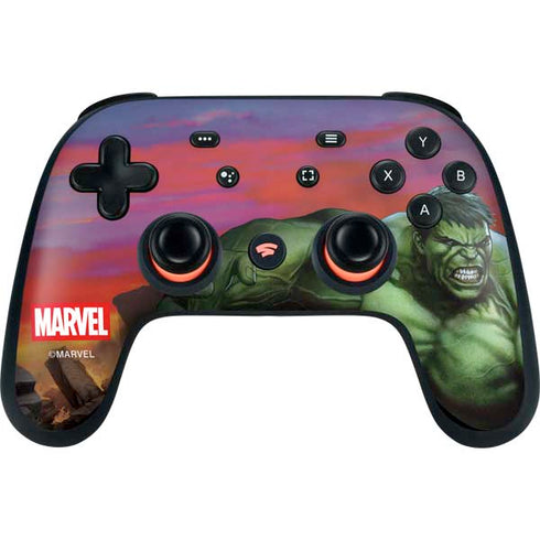 Marvel Enraged Hulk Google Stadia Controller Skin